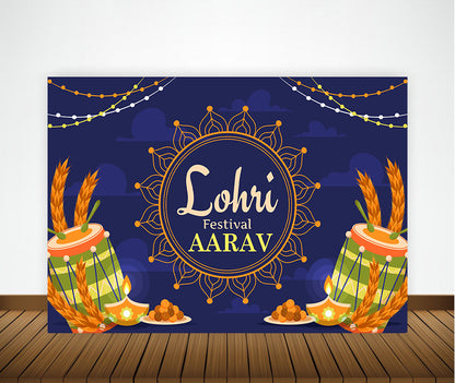 Lohri Party Backdrop For Kids