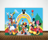 Mickey Mouse Theme Birthday Party Backdrop