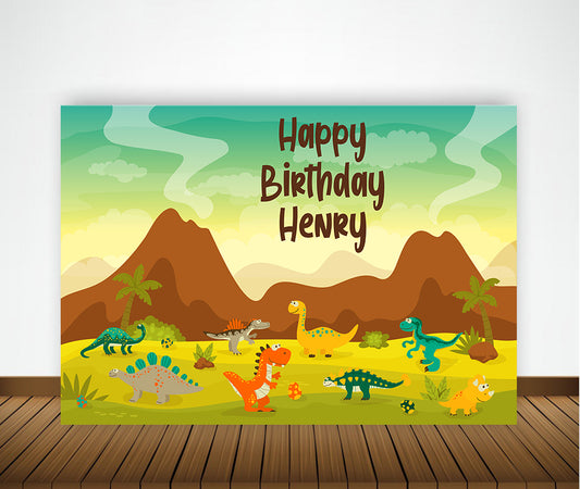 Dinosaur Theme Party Backdrop