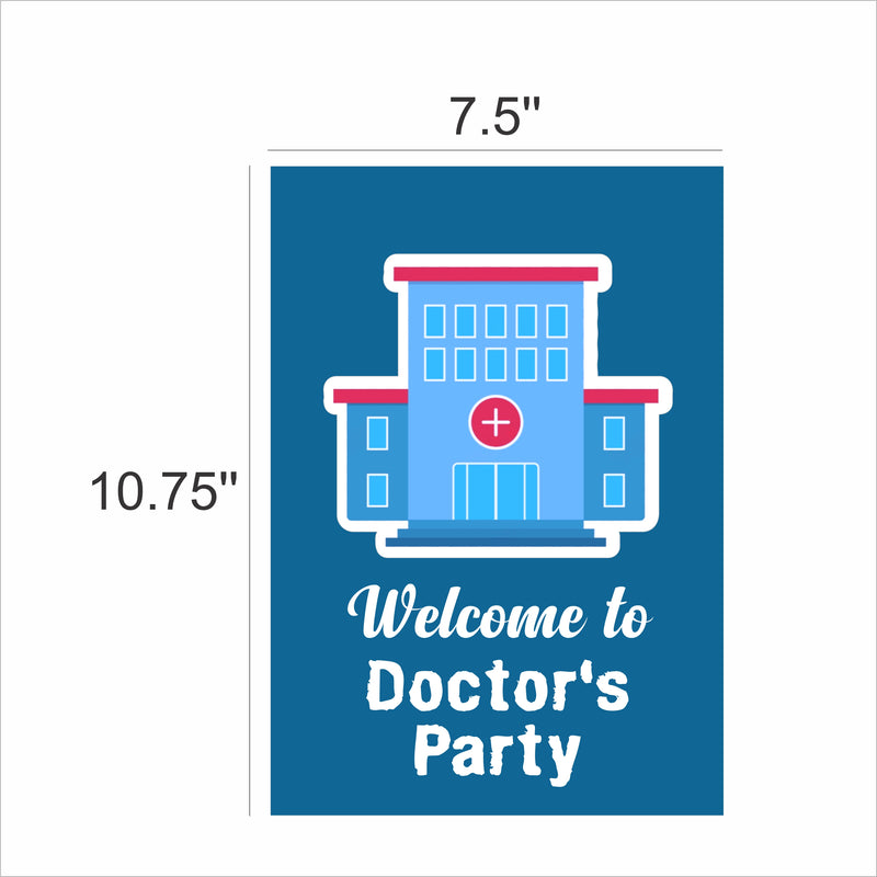 Doctor Theme Birthday Paper Door Banner for Wall Decoration