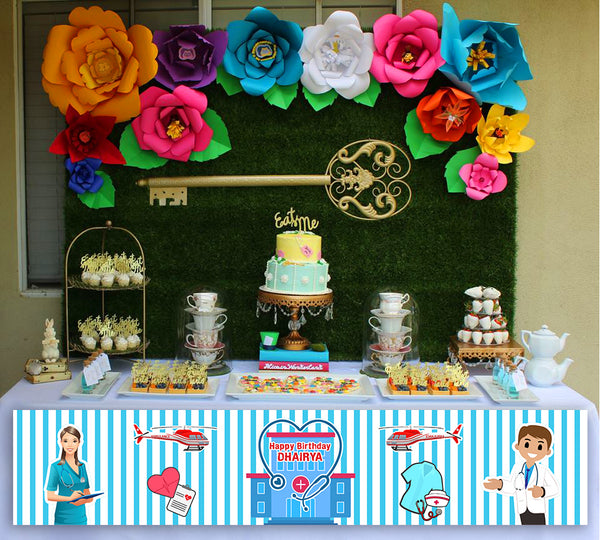 Doctor Theme Birthday Long Banner for Decoration