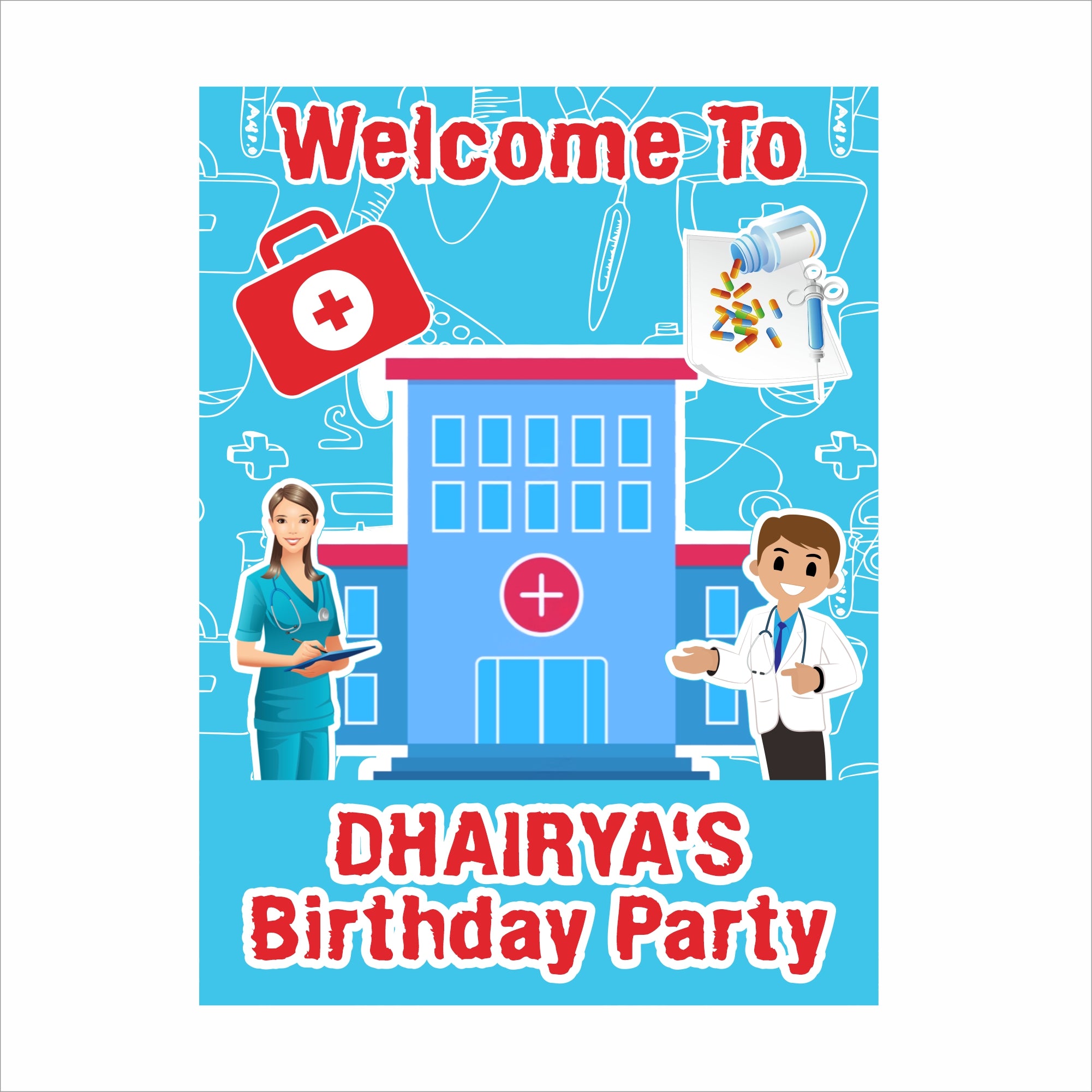 buy-doctor-party-decoration-welcome-board-party-supplies