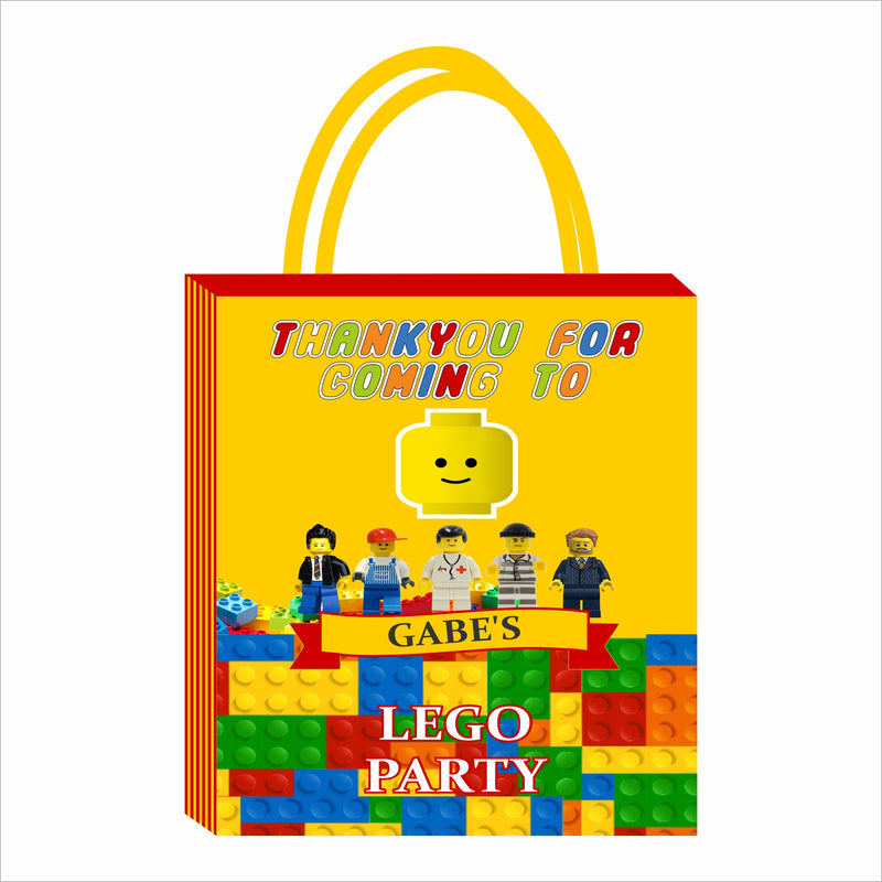 Lego Theme Birthday Party Gift Bags For Return Gifts