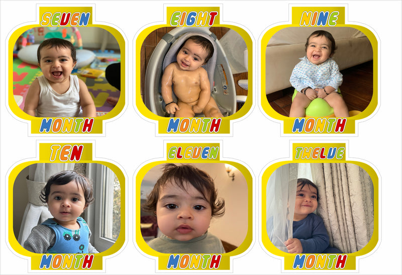 Lego Theme Birthday Party 12 Months Photo Banner