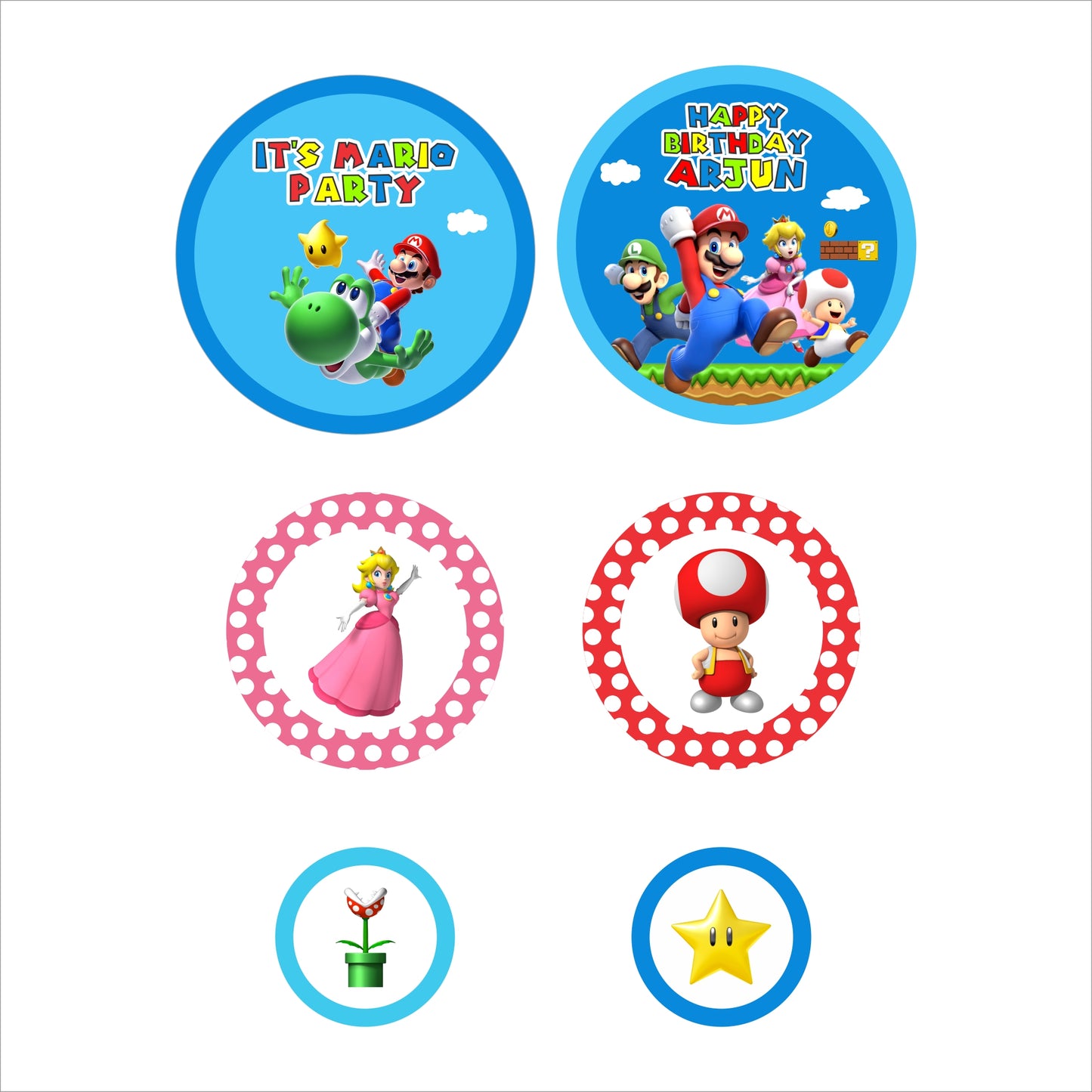 Super Mario Theme Birthday Party Table Confetti
