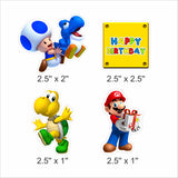 Super Mario Theme Birthday Party Cupcake Toppers for Decoration