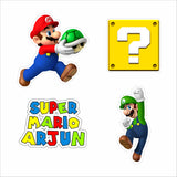 Super Mario Theme Birthday Party Cutouts