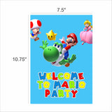 Super Mario Theme Birthday Paper Door Banner for Wall Decoration