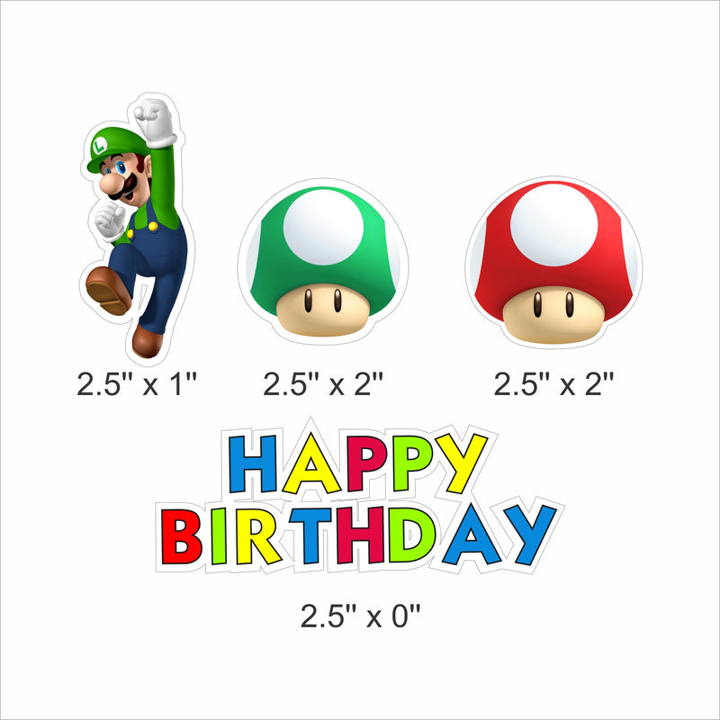 Super Mario Theme Birthday Party Paper Decorative Straws