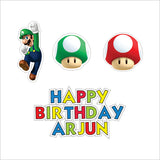 Super Mario Theme Birthday Party Paper Decorative Straws