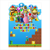 Super Mario Theme Birthday Party Welcome Board