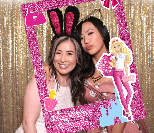 Birthday Party Selfie Photo Booth Frame & Props