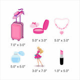 Barbie Birthday Party Photo Booth Props Kit