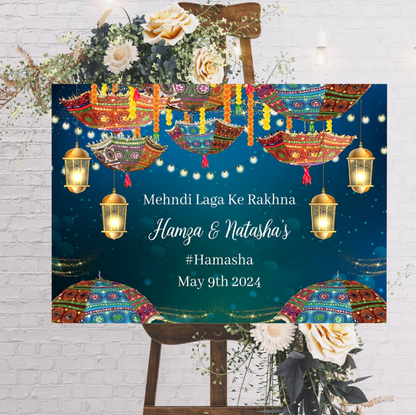 Wedding Ceremony Theme Party Welcome Board