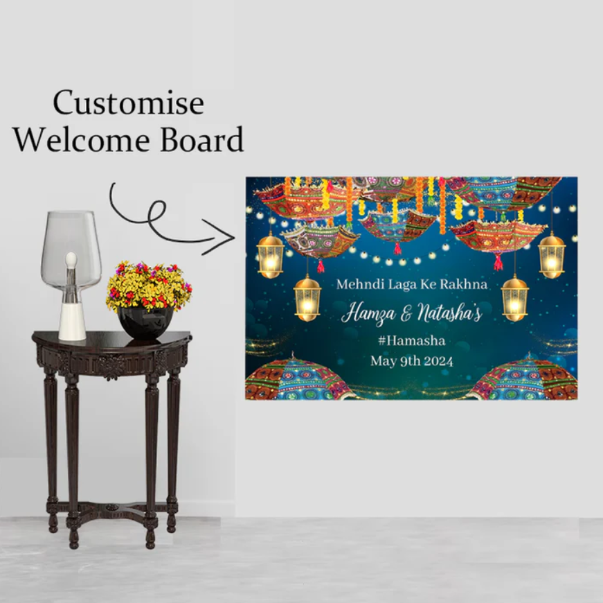 Wedding Ceremony Theme Party Welcome Board