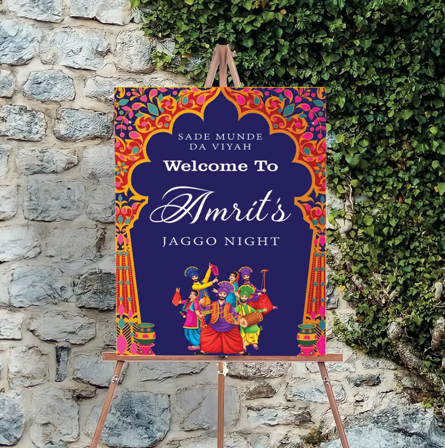 Wedding Ceremony Theme Party Welcome Board