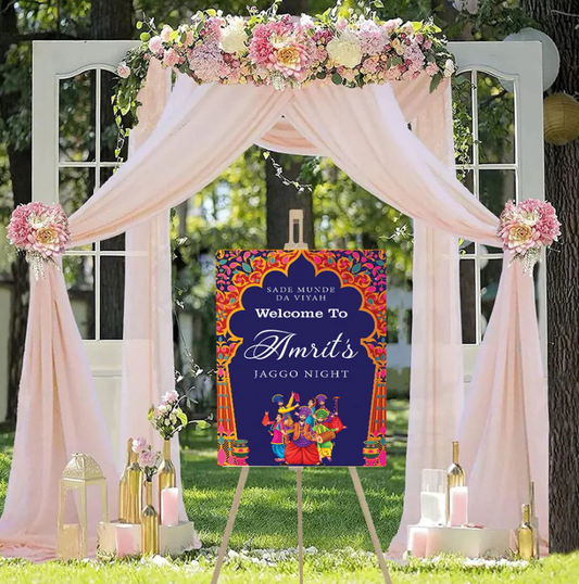 Wedding Ceremony Theme Party Welcome Board