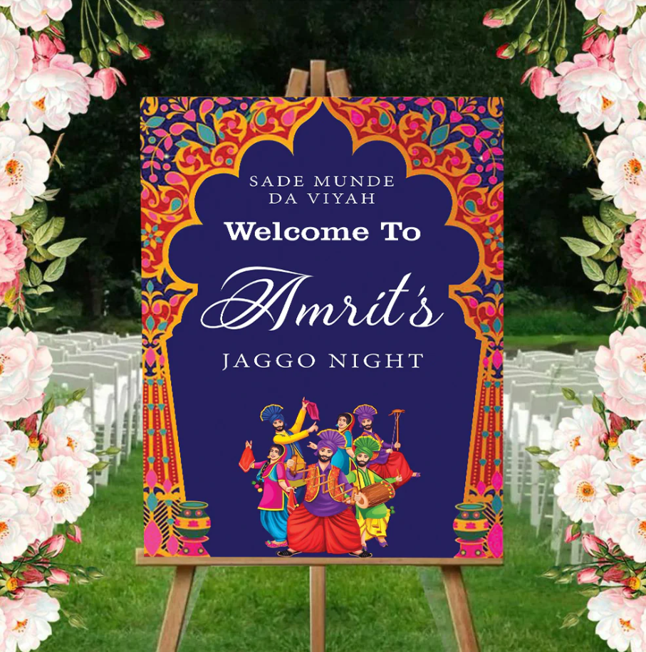 Wedding Ceremony Theme Party Welcome Board