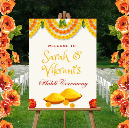 Wedding Ceremony Theme Party Welcome Board