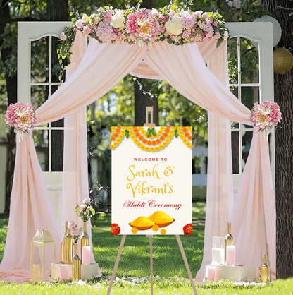 Wedding Ceremony Theme Party Welcome Board