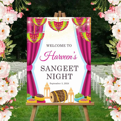 Wedding Ceremony Theme Party Welcome Board
