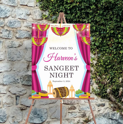 Wedding Ceremony Theme Party Welcome Board