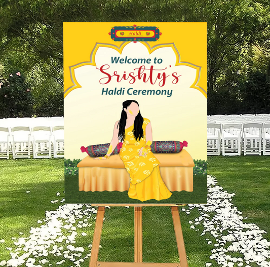 Wedding Ceremony Theme Party Welcome Board