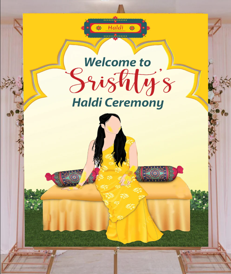 Wedding Ceremony Theme Party Welcome Board