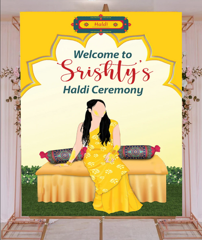 Wedding Ceremony Theme Party Welcome Board