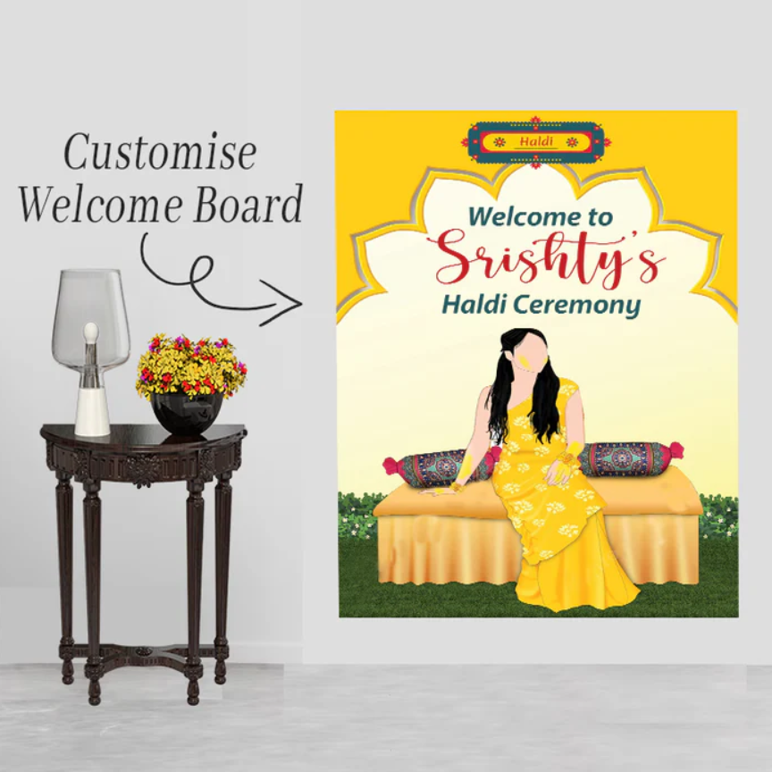 Wedding Ceremony Theme Party Welcome Board