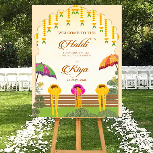Wedding Ceremony Theme Party Welcome Board