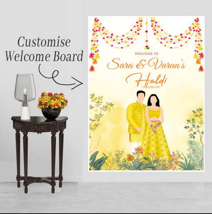 Wedding Ceremony Theme Party Welcome Board