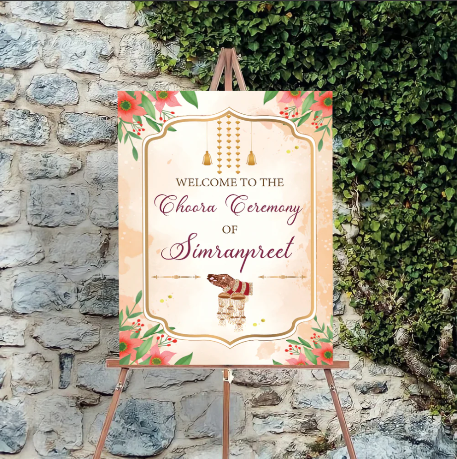Wedding Ceremony Theme Party Welcome Board