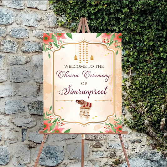 Wedding Ceremony Theme Party Welcome Board