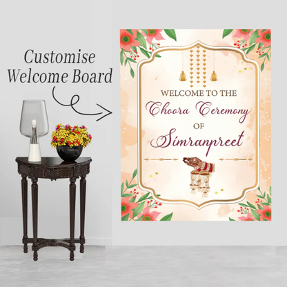 Wedding Ceremony Theme Party Welcome Board