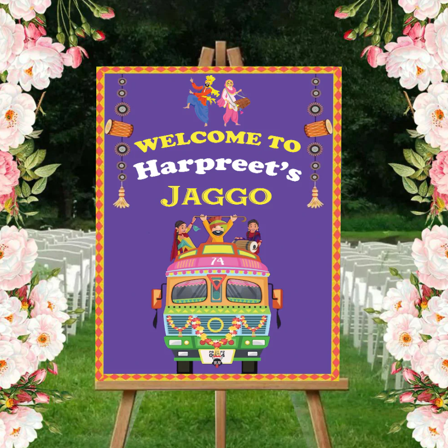 Wedding Ceremony Theme Party Welcome Board