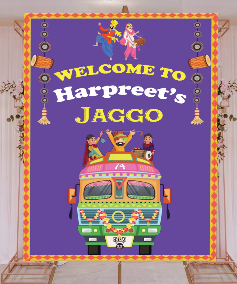 Wedding Ceremony Theme Party Welcome Board