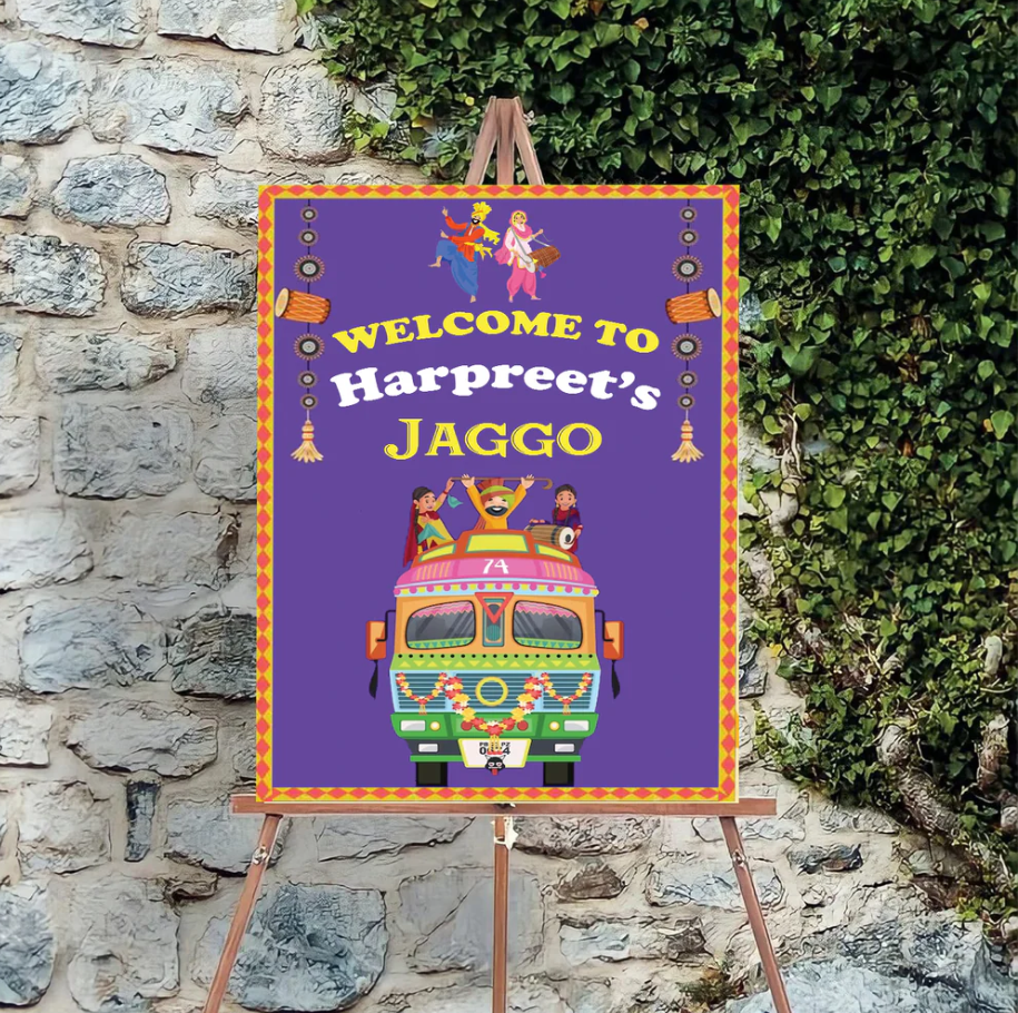 Wedding Ceremony Theme Party Welcome Board