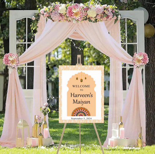 Wedding Ceremony Theme Party Welcome Board