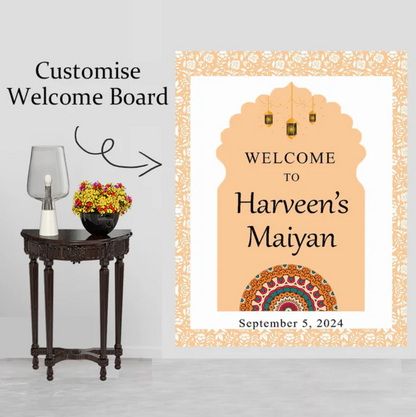 Wedding Ceremony Theme Party Welcome Board
