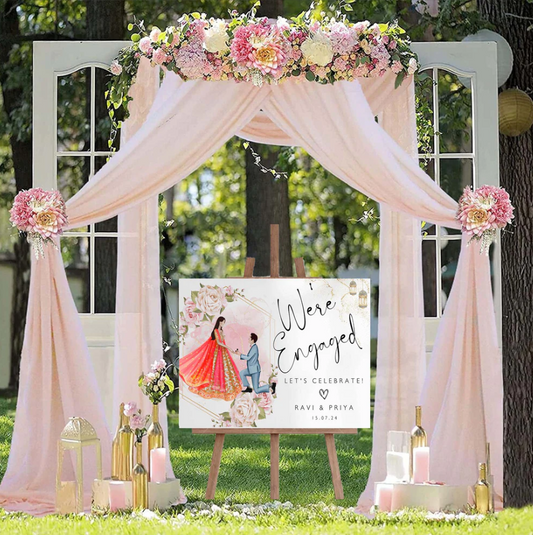 Wedding Ceremony Theme Party Welcome Board