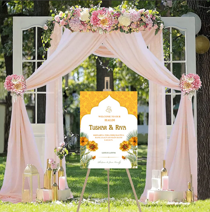 Wedding Ceremony Theme Party Welcome Board