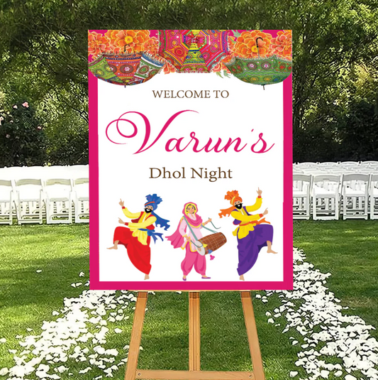 Wedding Ceremony Theme Party Welcome Board
