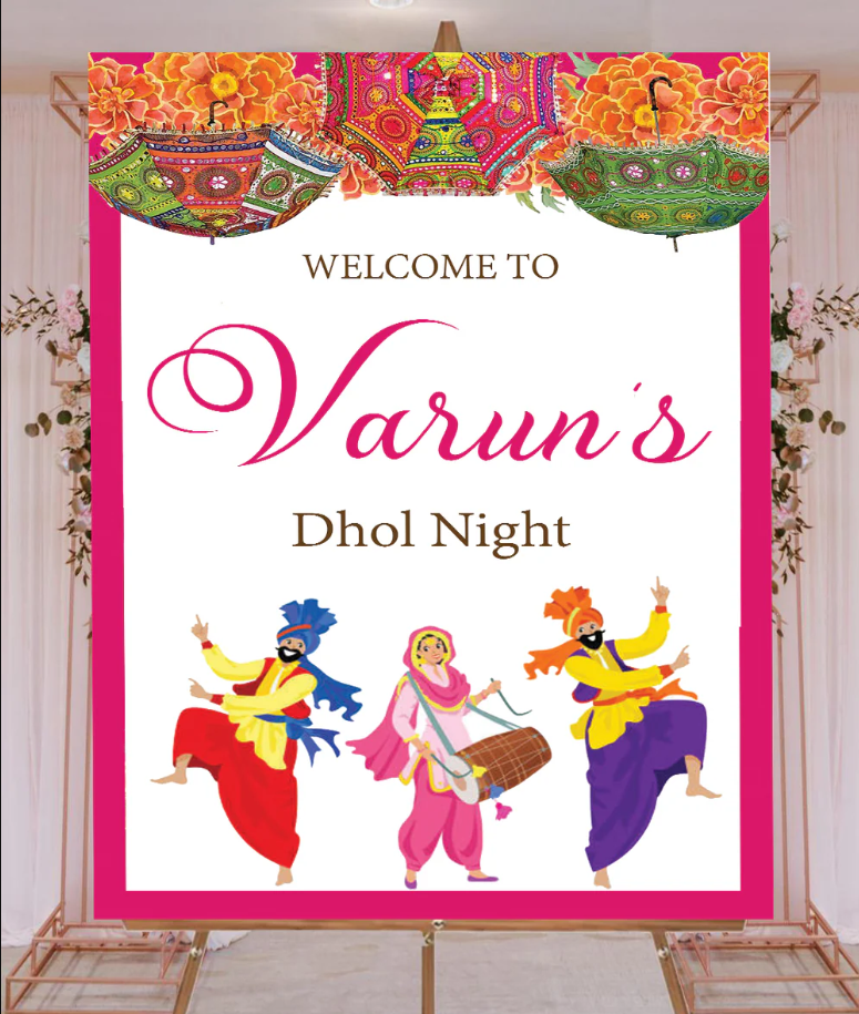 Wedding Ceremony Theme Party Welcome Board