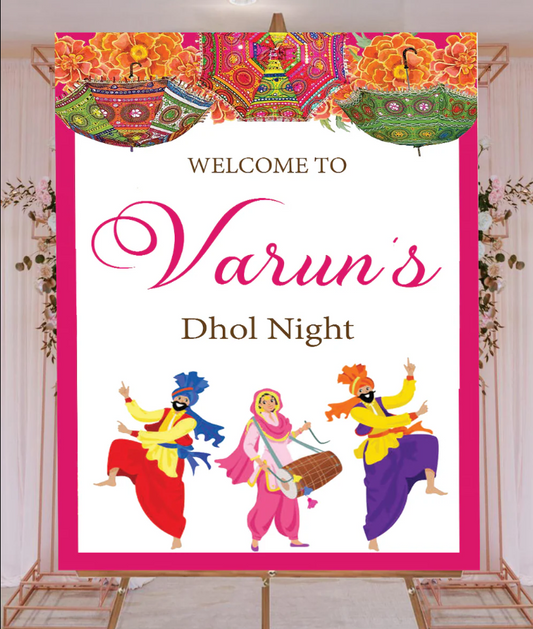 Wedding Ceremony Theme Party Welcome Board