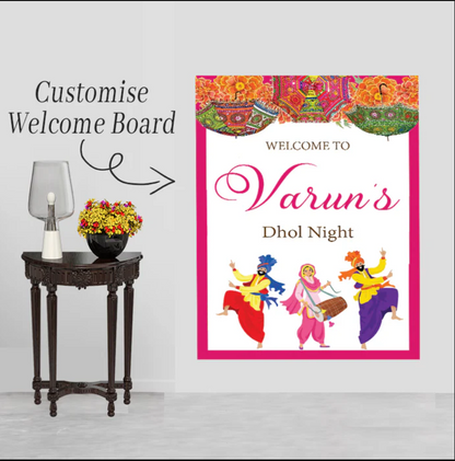 Wedding Ceremony Theme Party Welcome Board