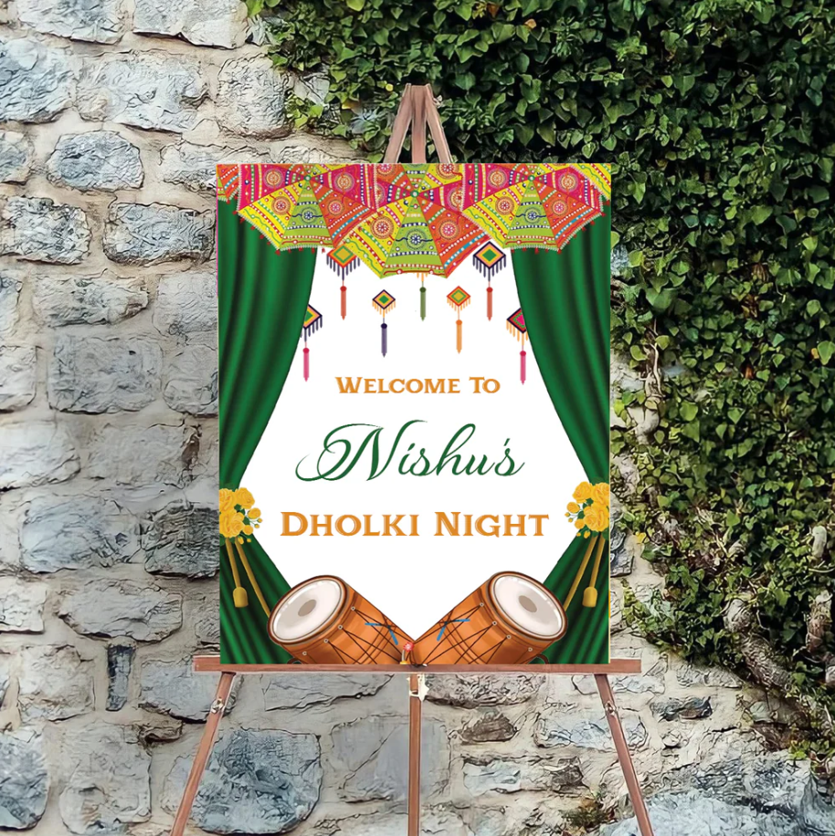 Wedding Ceremony Theme Party Welcome Board