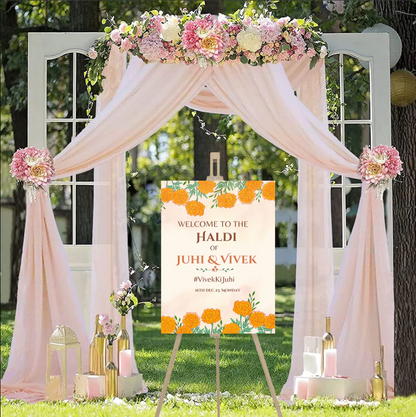 Wedding Ceremony Theme Party Welcome Board
