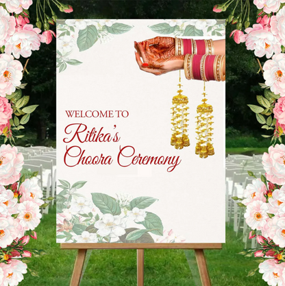 Wedding Ceremony Theme Party Welcome Board