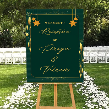 Wedding Ceremony Theme Party Welcome Board